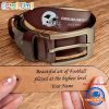 NFL Carolina Panthers Custom Name Leather Belt