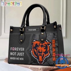 NFL Chicago Bears Custom Name Gift For Fans Leather Hand Bag