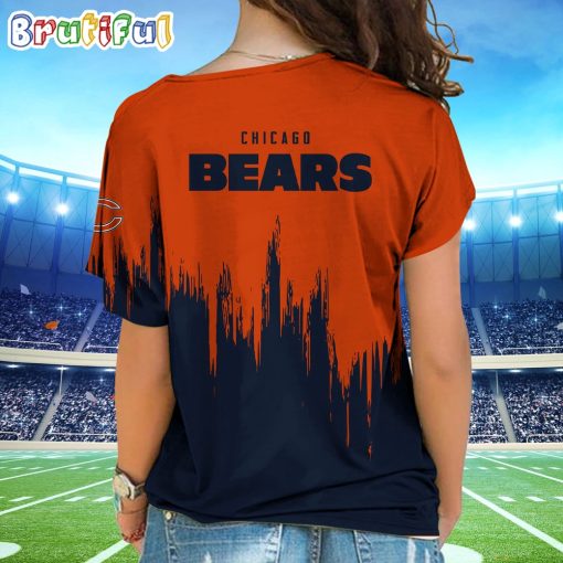 NFL Chicago Bears Custom Name Limited Edition One Shoulder T-Shirt