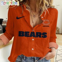 NFL Chicago Bears Custom Name New Edition Casual Shirt for Women