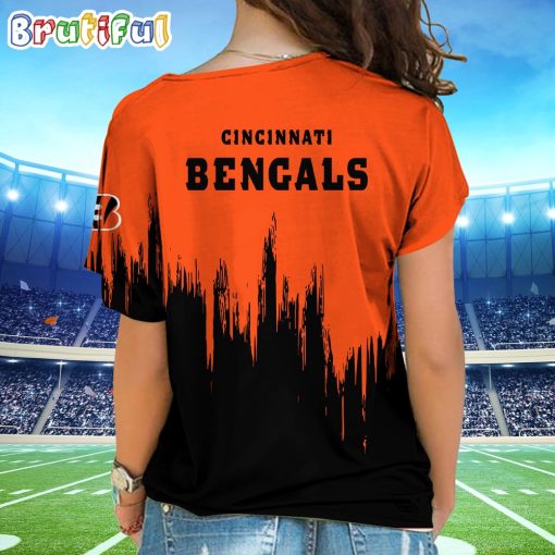 NFL Cincinnati Bengals Custom Name Limited Edition One Shoulder T-Shirt