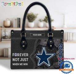 NFL Dallas Cowboys Custom Name Gift For Fans Leather Hand Bag