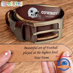 NFL Dallas Cowboys Custom Name Leather Belt