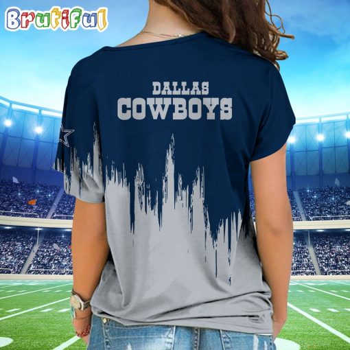 NFL Dallas Cowboys Custom Name Limited Edition One Shoulder T-Shirt