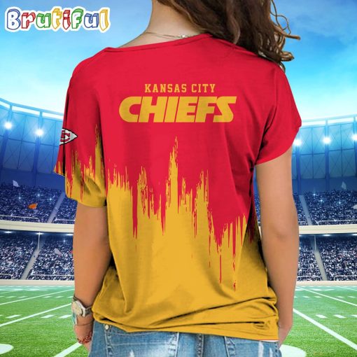 NFL Kansas City Chiefs Custom Name Limited Edition One Shoulder T-Shirt
