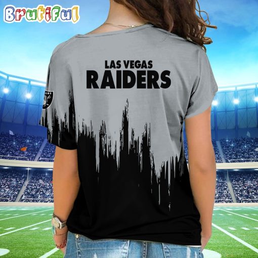 NFL Las Vegas Raiders Custom Name Limited Edition One Shoulder T-Shirt