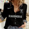 NFL Las Vegas Raiders Custom Name New Edition Casual Shirt for Women