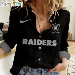 NFL Las Vegas Raiders Custom Name New Edition Casual Shirt for Women