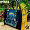 NFL Los Angeles Chargers Custom Name Halloween Edition Leather Hand Bag