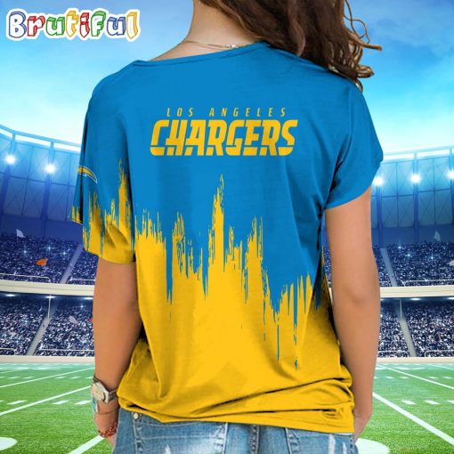 NFL Los Angeles Chargers Custom Name Limited Edition One Shoulder T-Shirt