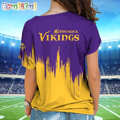 NFL Minnesota Vikings Custom Name Limited Edition One Shoulder T-Shirt