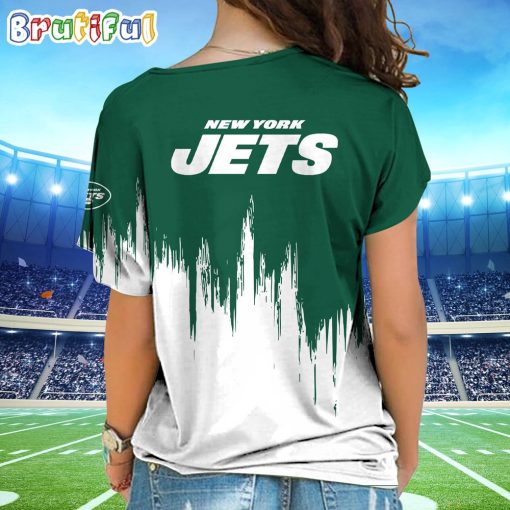 NFL New York Jets Custom Name Limited Edition One Shoulder T-Shirt