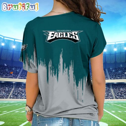 NFL Philadelphia Eagles Custom Name Limited Edition One Shoulder T-Shirt