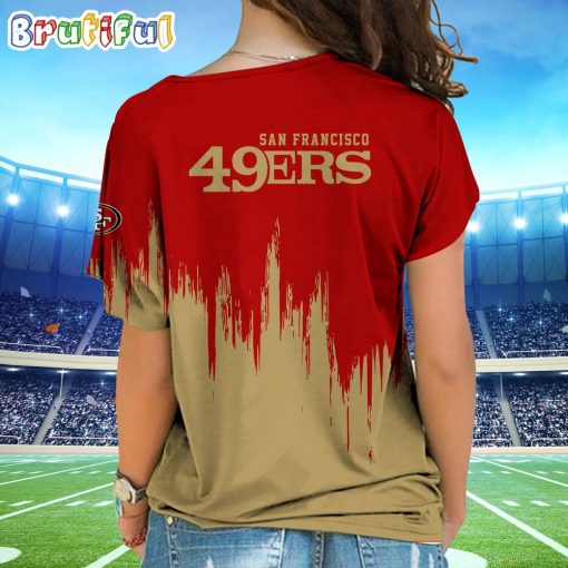NFL San Francisco 49ers Custom Name Limited Edition One Shoulder T-Shirt