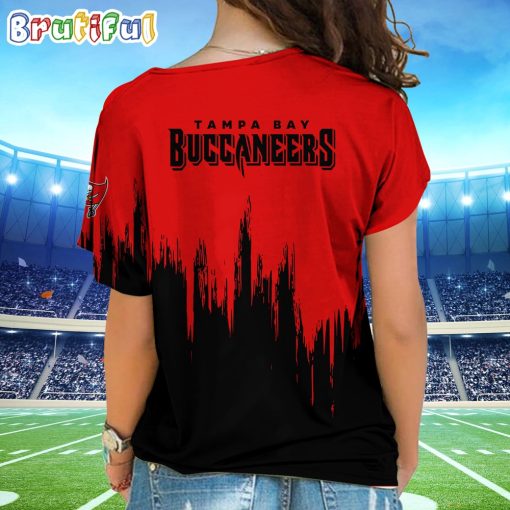 NFL Tampa Bay Buccaneers Custom Name Limited Edition One Shoulder T-Shirt