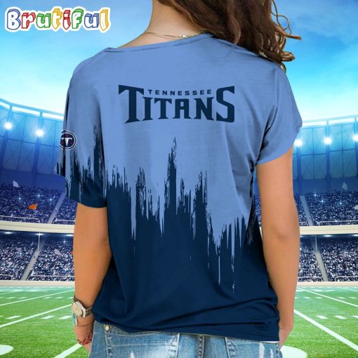 NFL Tennessee Titans Custom Name Limited Edition One Shoulder T-Shirt