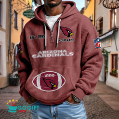 Arizona Cardinals – Waffle Hoodie Limited Edition with Custom Name
