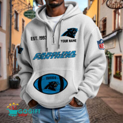Carolina Panthers – Waffle Hoodie Limited Edition with Custom Name