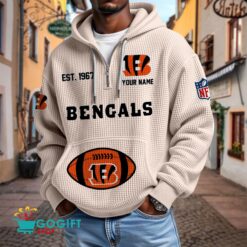Cincinnati Bengals – Waffle Hoodie Limited Edition with Custom Name