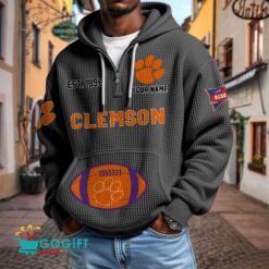 Clemson Tigers – Waffle Hoodie Special Edition with Custom Name