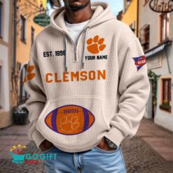 Clemson Tigers – Waffle Hoodie Special Edition with Custom Name