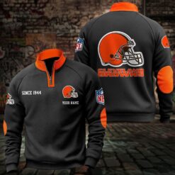 Cleveland Browns – Quarter-Zip Sweatshirt Limited Edition with Custom Name