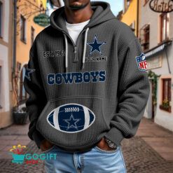 Dallas Cowboys – Waffle Hoodie Limited Edition with Custom Name