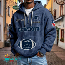 Dallas Cowboys – Waffle Hoodie Limited Edition with Custom Name
