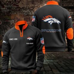 Denver Broncos – Quarter-Zip Sweatshirt Limited Edition with Custom Name