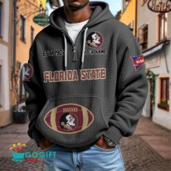 Florida State Seminoles – Waffle Hoodie Special Edition with Custom Name