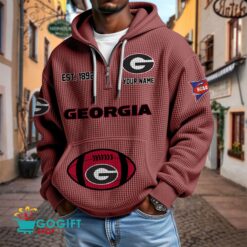 Georgia Bulldogs – Waffle Hoodie Special Edition with Custom Name