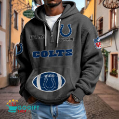 Indianapolis Colts – Waffle Hoodie Limited Edition with Custom Name
