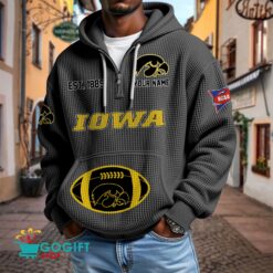 Iowa Hawkeyes – Waffle Hoodie Special Edition with Custom Name