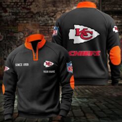 Kansas City Chiefs – Quarter-Zip Sweatshirt Limited Edition with Custom Name