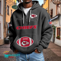 Kansas City Chiefs – Waffle Hoodie Limited Edition with Custom Name