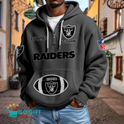 Las Vegas Raiders – Waffle Hoodie Limited Edition with Custom Name