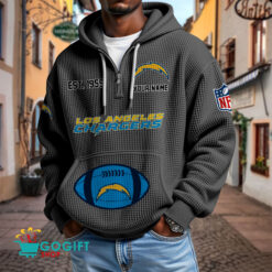 Los Angeles Chargers – Waffle Hoodie Limited Edition with Custom Name