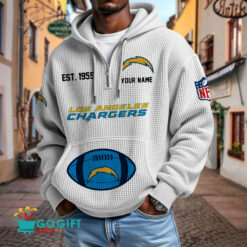 Los Angeles Chargers – Waffle Hoodie Limited Edition with Custom Name