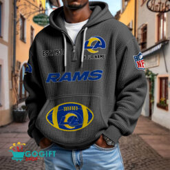 Los Angeles Rams – Waffle Hoodie Limited Edition with Custom Name