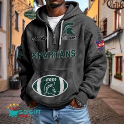 Michigan State Spartans – Waffle Hoodie Special Edition with Custom Name