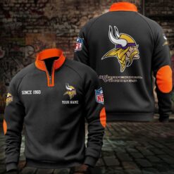 Minnesota Vikings – Quarter-Zip Sweatshirt Limited Edition with Custom Name