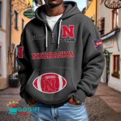 Nebraska Cornhuskers – Waffle Hoodie Special Edition with Custom Name