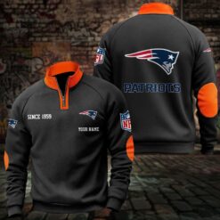 New England Patriots – Quarter-Zip Sweatshirt Limited Edition with Custom Name