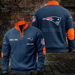 New England Patriots – Quarter-Zip Sweatshirt Limited Edition with Custom Name