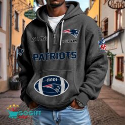 New England Patriots – Waffle Hoodie Limited Edition with Custom Name