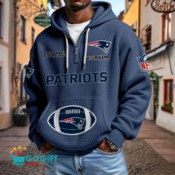New England Patriots – Waffle Hoodie Limited Edition with Custom Name