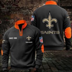 New Orleans Saints – Quarter-Zip Sweatshirt Limited Edition with Custom Name