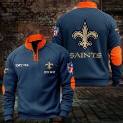 New Orleans Saints – Quarter-Zip Sweatshirt Limited Edition with Custom Name