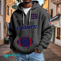 New York Giants – Waffle Hoodie Limited Edition with Custom Name