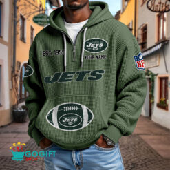 New York Jets – Waffle Hoodie Limited Edition with Custom Name